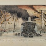 View of the Great Conflagration at New York from Bowling Green