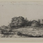 Landscape with a Hay Barn and a Flock of Sheep