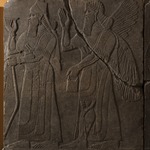 Apkallu-figure and King Ashur-nasir-pal II