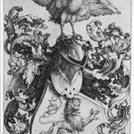 Coat of Arms with Lion and Rooster