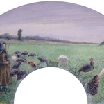 Girl in Field with Turkeys (La Dindonnière)