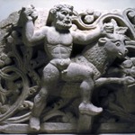 Heracles Smiting Acheloos in the Form of a Bull