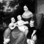 Ellen Almira Low and Her Three Children