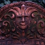 Pilaster Capital with Greenman, from an unidentified building on Worth Street, between Church and Broadway, NYC (demolished 1961)