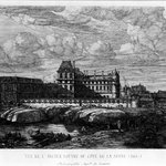 Vue de LAncien Louvre du Cote de la Seine