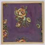 (Flowers on purple background - many colored)