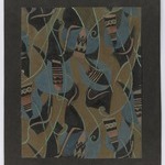 (Abstract Design on Khaki Background)