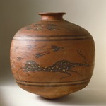 Wine Vessel with Spotted Antelope