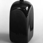 One of Two Square Bottles in Art Deco Style