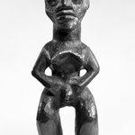 Standing Figure with Legs Apart, Arms Akimbo and Hands Joined to Abdomen