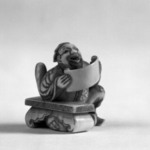 Netsuke Depicting Chinese Scholar with Scroll