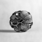 Netsuke Depicting Two Persimmons and a Snail