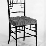Side chair-one of a pair (Faux Bamboo/Aesthetic Movement style)