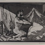 Faune Dévoilant une Dormeuse (Jupiter et Antiope, daprès Rembrandt)