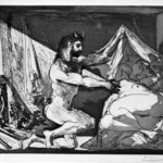 Faune Dévoilant une Dormeuse (Jupiter et Antiope, daprès Rembrandt)