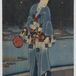 Gengi and Beauties Catching Fireflies, from the series Genji in Modern Style