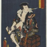The Actor Kataoka Nizaemon VIII (1810-1863) as Kumokiri Nizaemon, from the series "Thieves in Designs of the Time"