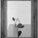 Picture of a Still Life That Has an Elaborate Silver Frame