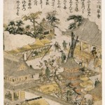 Asakusa Temple at Kinryusan, from an untitled series of Famous Places in Edo