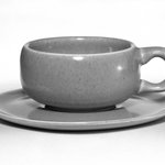 Cup and Saucer, American Modern Pattern