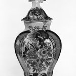 One of Five-Piece vase garniture