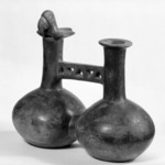 Double-chambered Whistling Bottle with Bird