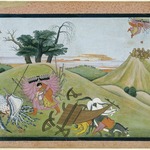 The Abduction of Sita, Page from an illustrated manuscript of the Ramayana