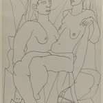 Untitled (Two Seated Female Nudes)