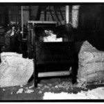 [Untitled]  (Worker at Cotton Machine)