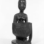 Kneeling Female Figure Holding a Bowl (Agere Ifa)