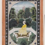 Man Meditating in a Garden Setting