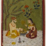 Couple Seated Under a Tree