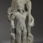 Standing Shiva with His Mount Nandi
