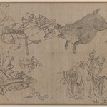 Figures and Animals in the Manner of Hokusai