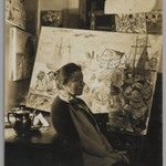 Artist in Her Studio
