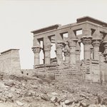 Philae (View of the southeast of the Kiosk of Trajan and the First Pylon of the Temple of Isis)