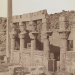 Philae (View from the northeast of the south end of the West Colonnade and the Porch of Nectanebo at the Temple of Isis)