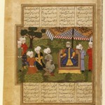Ali Receives the Paladin Adnan, Folio from the Khavarannameh of Muhammad Ibn Husam
