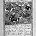 The Friends of `Ali at the Hunt, Page from an Illustrated Manuscript of the Khwavarannama of Muhammad b. Husam