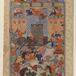 Folio from a "Shahnameh": The Iranians Capture Afrasiyabs      Fortress