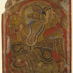 Harinegameshin Carrying the Embryo, Fragment of a Leaf from a Dispersed Kalpasutra