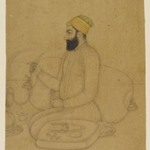 Portrait of Mirza Dakhani, Naubat Khan
