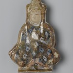 Tile in the Shape of a Seated Figure