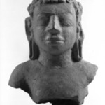Head and Upper Torso of a Buddha, Dvaravati Style