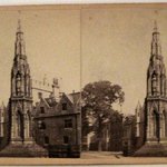Stereograph: Martyrs Memorial, Oxford, England