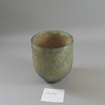 Goblet of Blown Green Glass