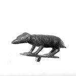 Figure of a Shrew Mouse Standing on an Oblong Plinth