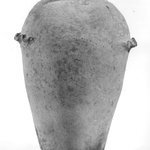 Ovoid Shaped Vase with Wavy Handle