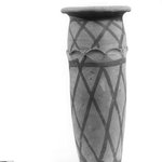 Cylindrical Vase with Basket Decoration