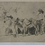 Men and Donkeys, Rome, 1880